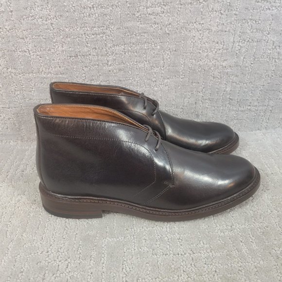 Frye Men's Size 9 Chocolate Brown Chukka Leather Lace up Ankle Boots NEW